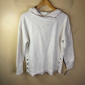 Anthropologie Daily Practice Twist‎ Collar Hoodie Size XS Oversized Outdoor Yoga